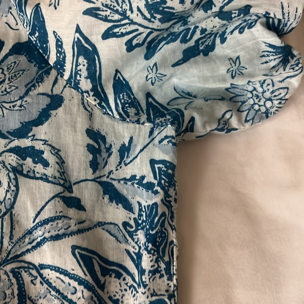 Elan Blue and White Floral Dress - Picture 5 of 5